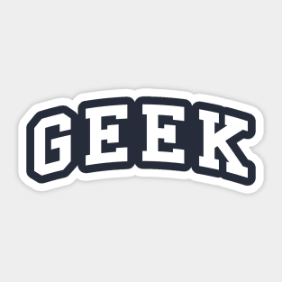 University Geek Sticker